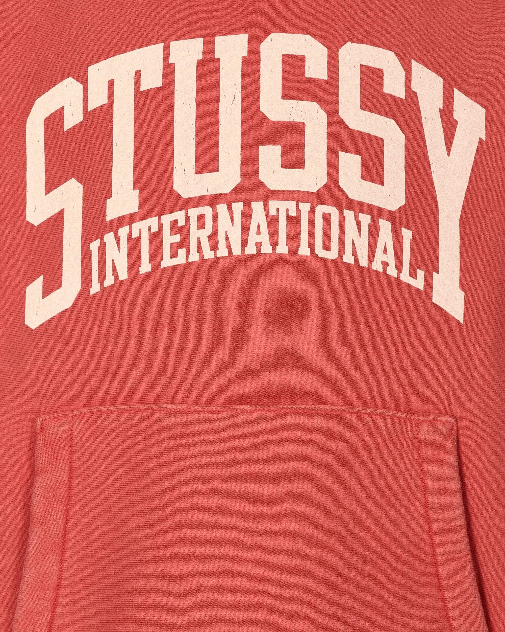 International Hooded Sweatshirt Washed Red