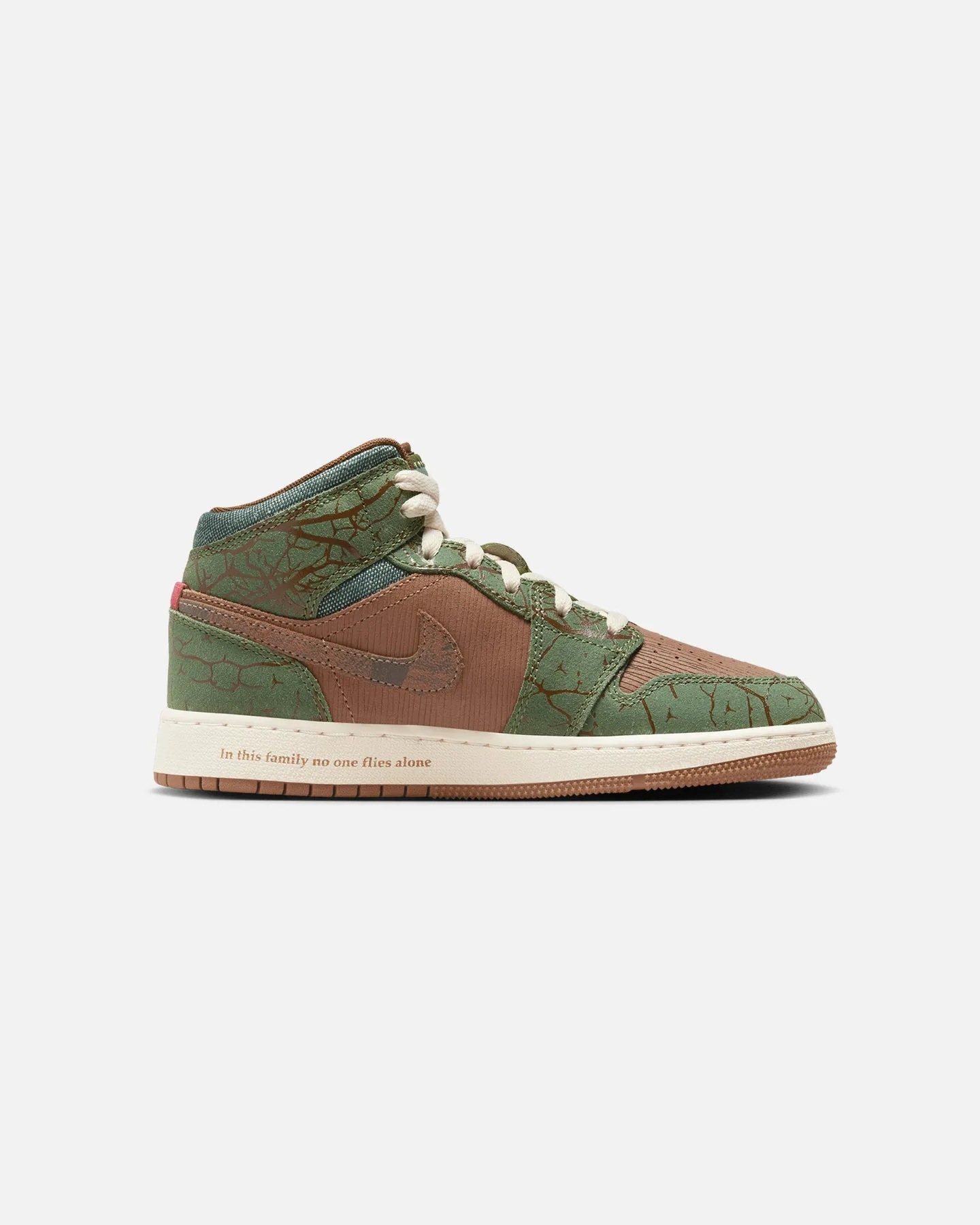 Jordan Kids' Air Jordan 1 Mid (GS) "Sneaker School"  Archaeo Brown