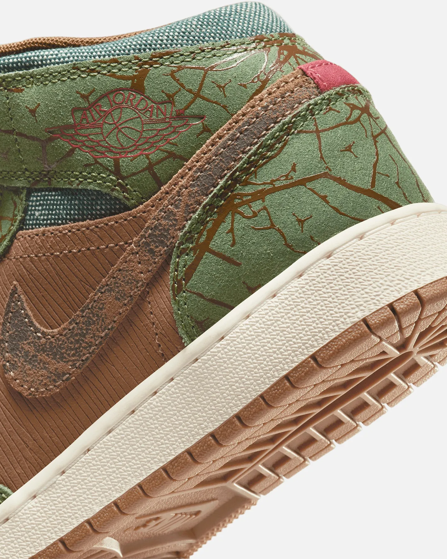 Jordan Kids' Air Jordan 1 Mid (GS) "Sneaker School"  Archaeo Brown