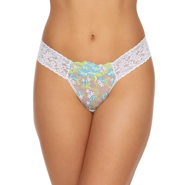 Jubilee Low Rise Diamond Thong - Blue/White - One Size