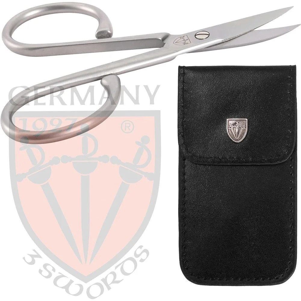 Kellermann 3 Swords 2-in-1 Nail & Cuticle Scissors: Premium Hand-Sharpened INOX Stainless Steel AE 1930