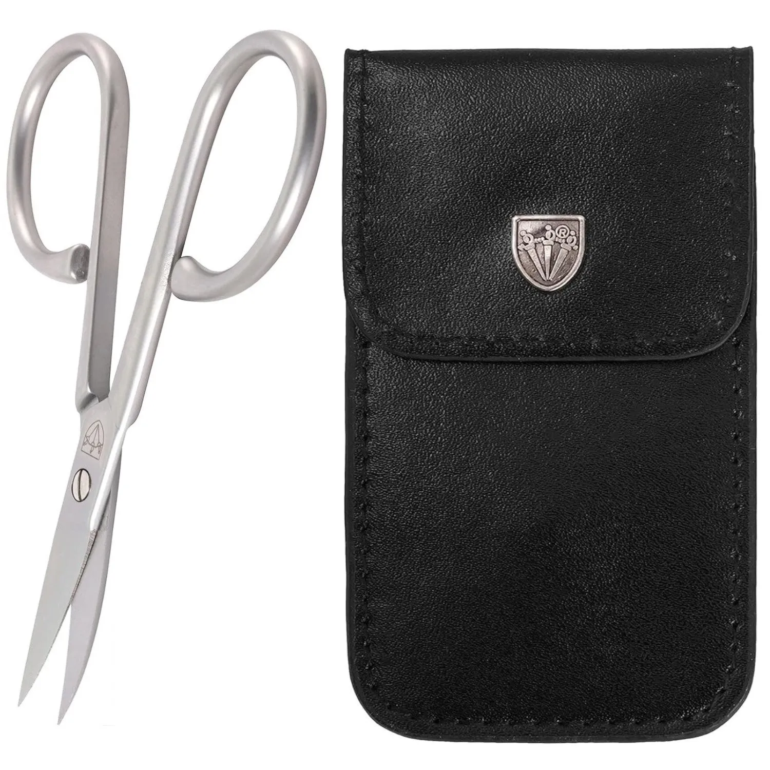 Kellermann 3 Swords 2-in-1 Nail & Cuticle Scissors: Premium Hand-Sharpened INOX Stainless Steel AE 1930