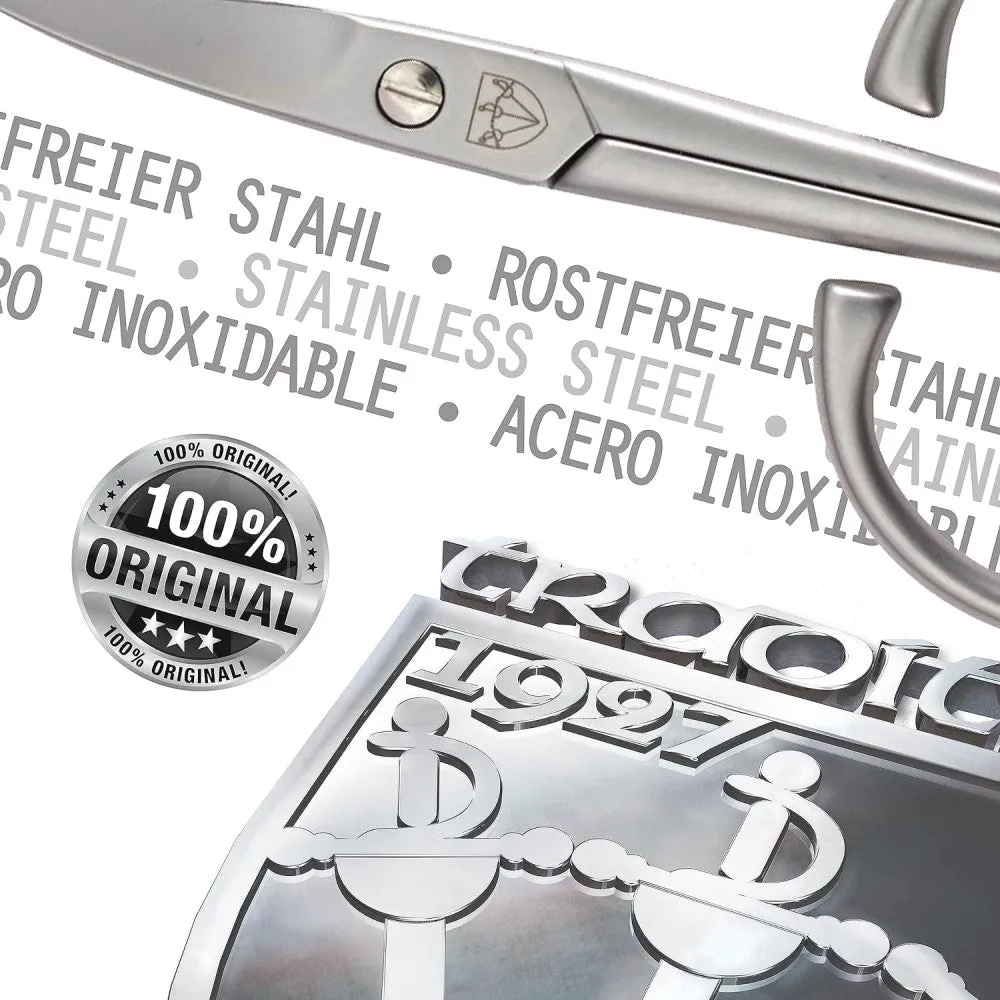 Kellermann 3 Swords 2-in-1 Nail & Cuticle Scissors: Premium Hand-Sharpened INOX Stainless Steel AE 1930