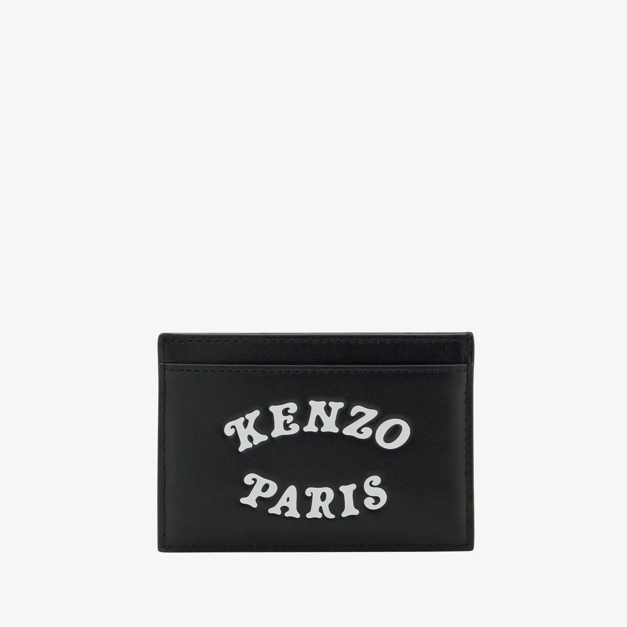'KENZO VERDY MARKET' Leather Card Holder Black