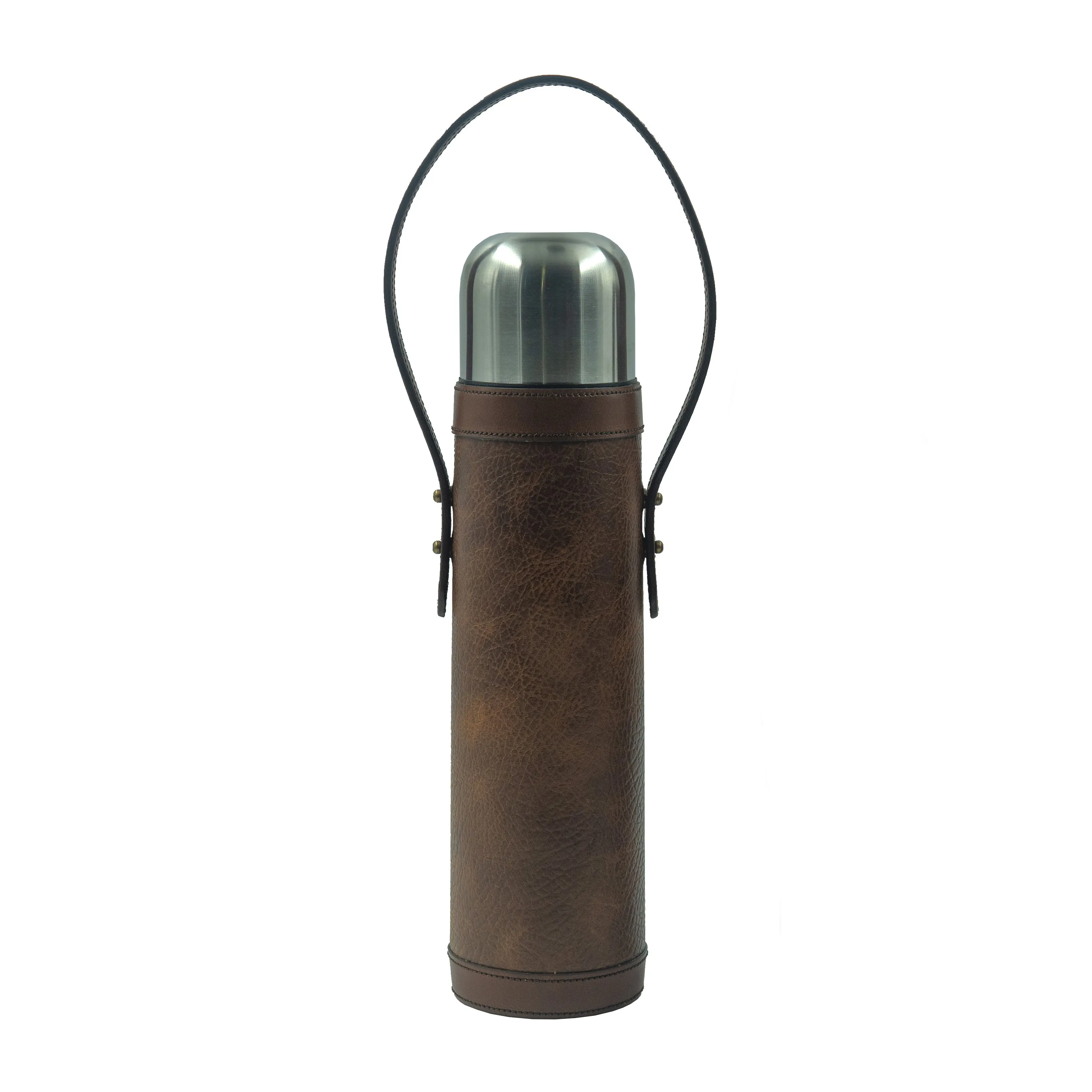 Kevin's Leather and Stainless Steel 1L Thermos
