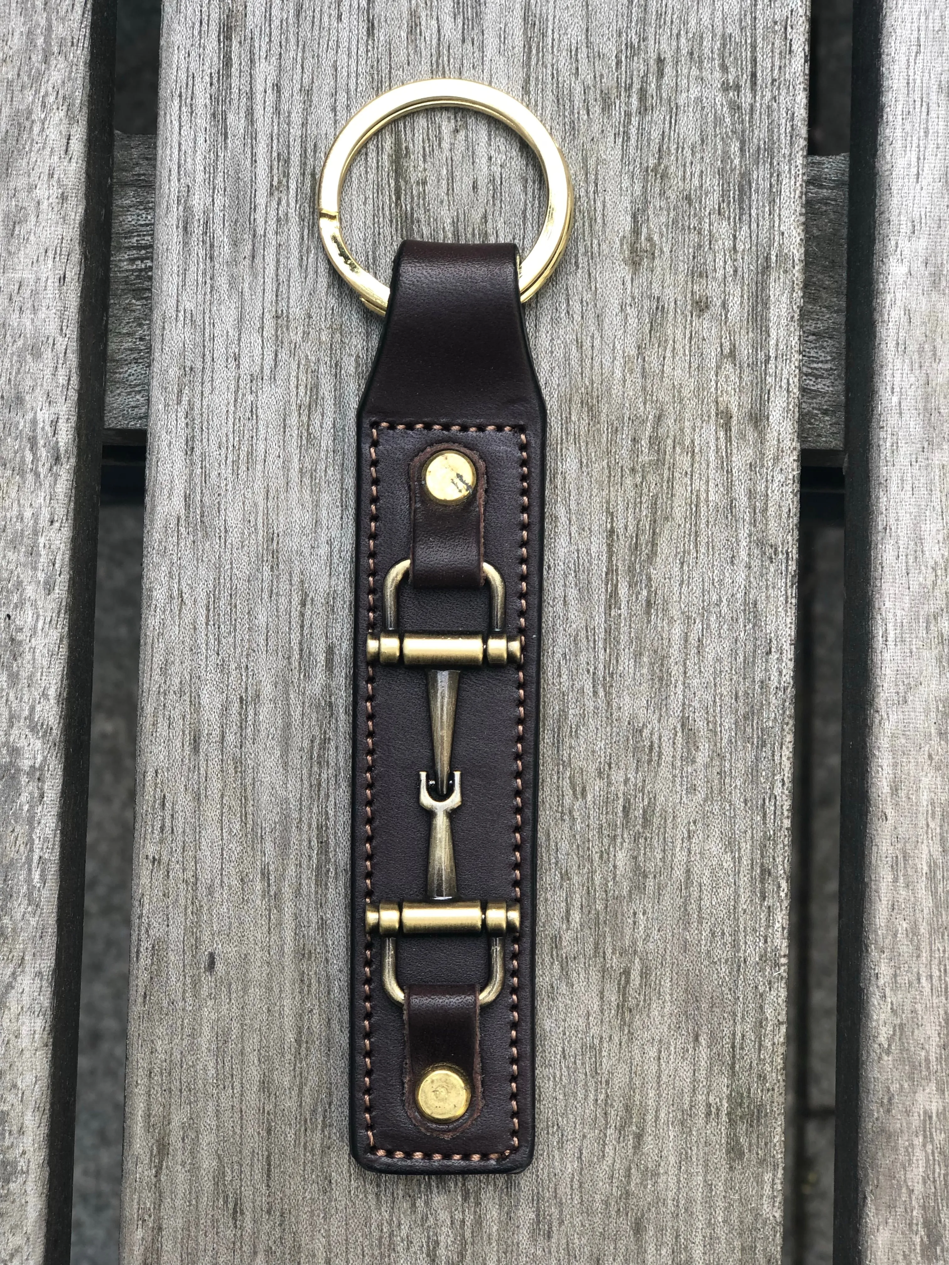 Keyring Snaffle Bit in Havana