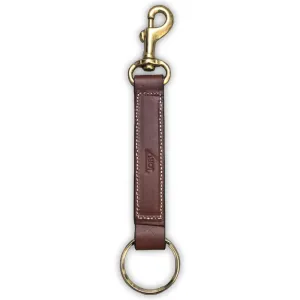 Keyring Strap With Brass Snap in Oakbark