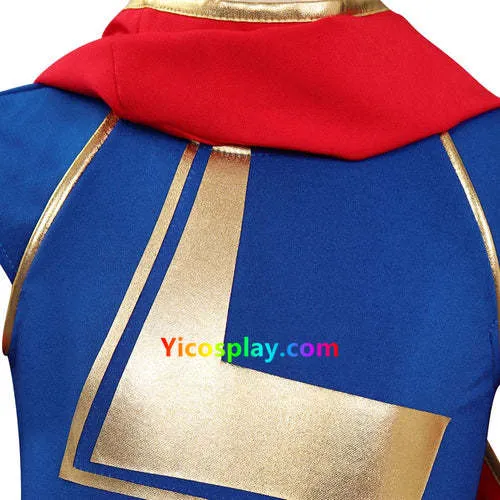 Kids Children 2022 Kamala Khan Cosplay Costume Halloween Outfits Suit