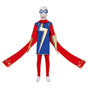 Kids Children 2022 Kamala Khan Cosplay Costume Halloween Outfits Suit