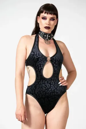 Killstar Barbarella Halter Bodysuit - Black