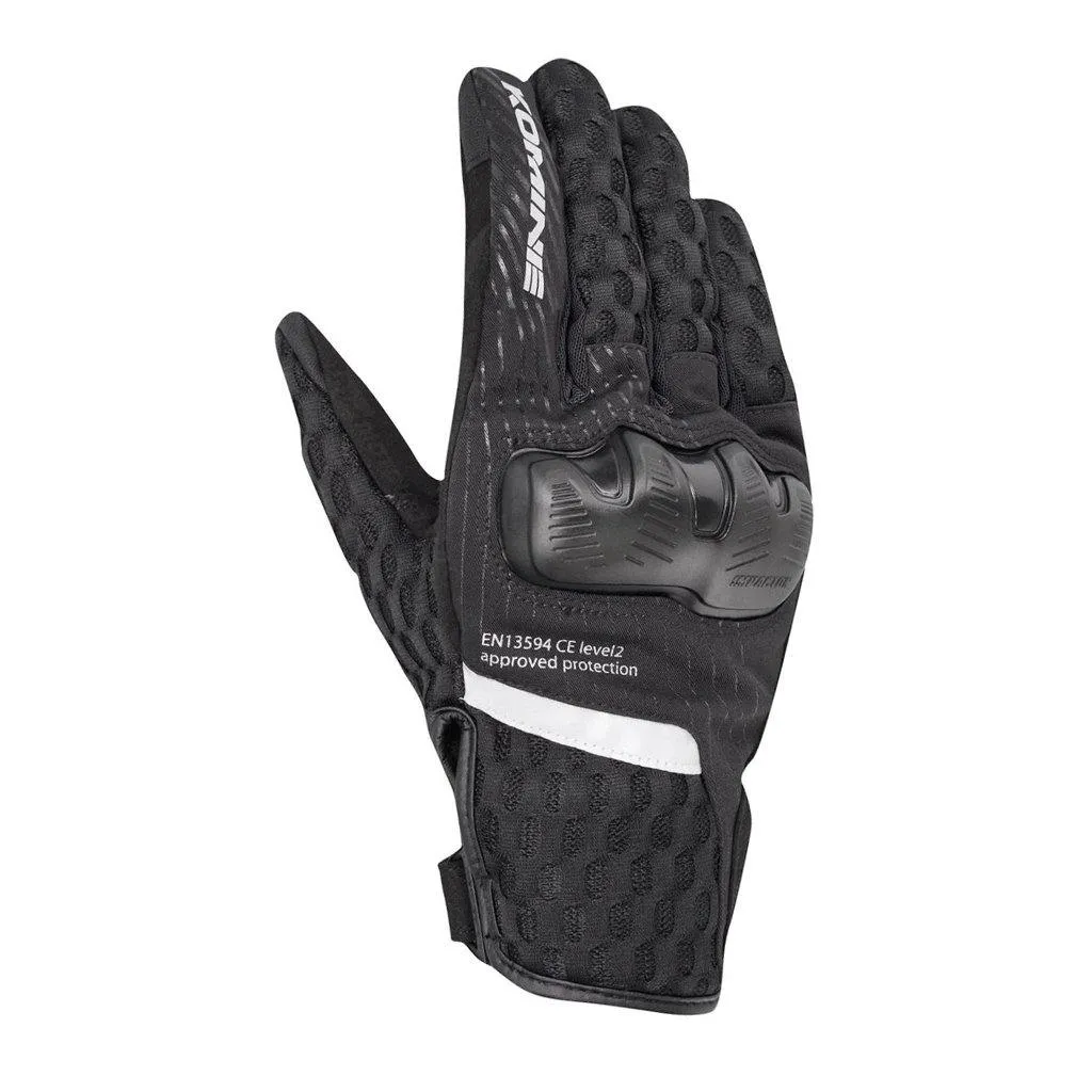 KOMINE GK-244 SUPREME PROTECT COOLING MOTORCYCLE M-GLOVES