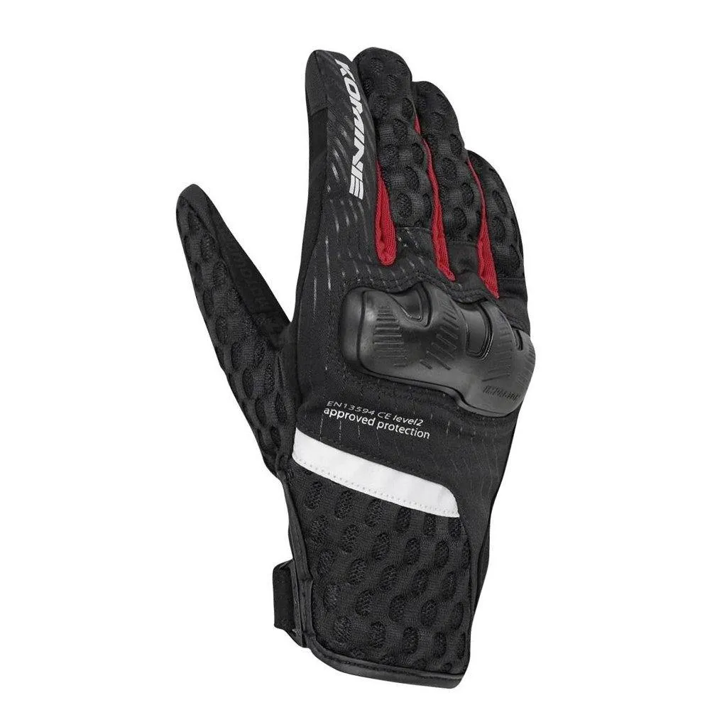 KOMINE GK-244 SUPREME PROTECT COOLING MOTORCYCLE M-GLOVES
