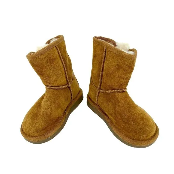 Koolaburra By UGG Victoria Bow Faux Fur &amp; Genuine Sheepskin Short Boot SZ 7