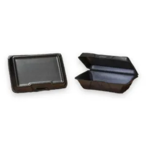 LARGE BLACK 1 COMPARTMENT FOAM HINGED LID 9.19"X6.5"X2.875" SN20500-3L 200CT