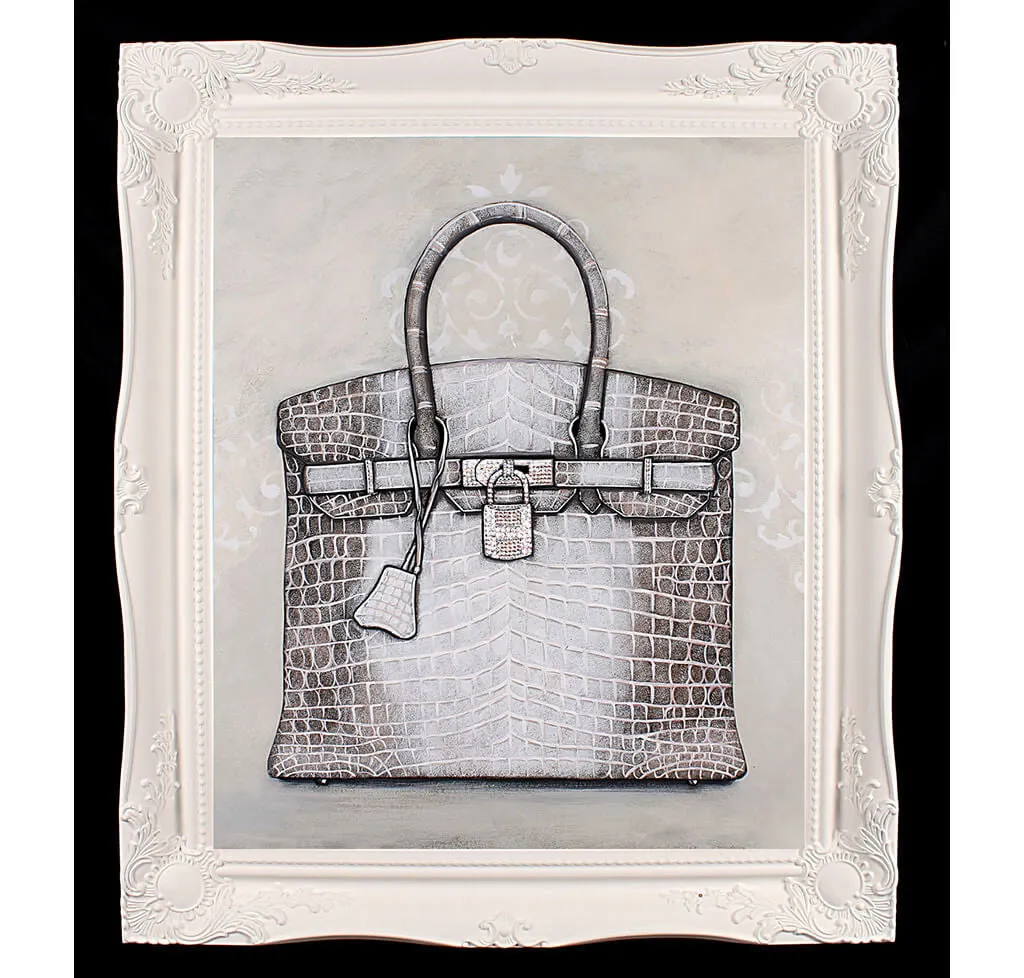 Large Limited Edition Himalayan Hermès Birkin Giclée