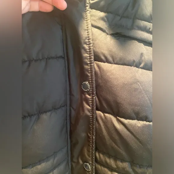 Laundry by Shelli Segel- Puffer Jacket w/Faux Fur Trim Hood, Black, Size XL,