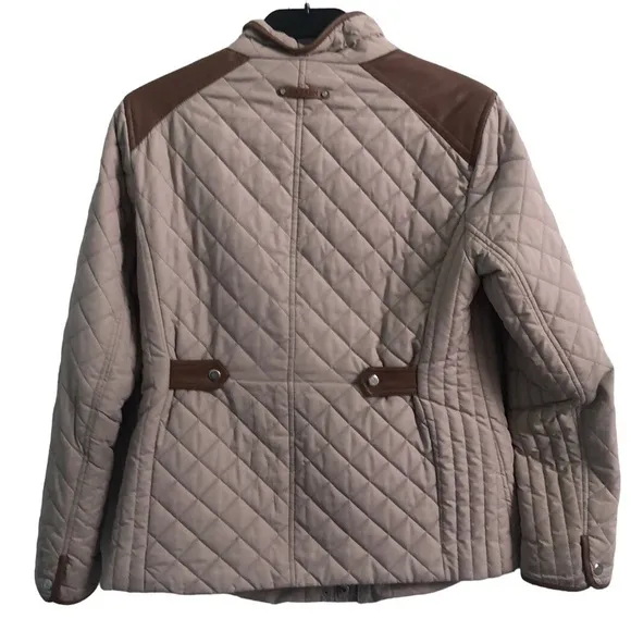 Lauren Ralph Lauren Petite Diamond-Quilted Jacket Size Medium