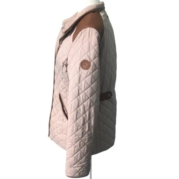 Lauren Ralph Lauren Petite Diamond-Quilted Jacket Size Medium
