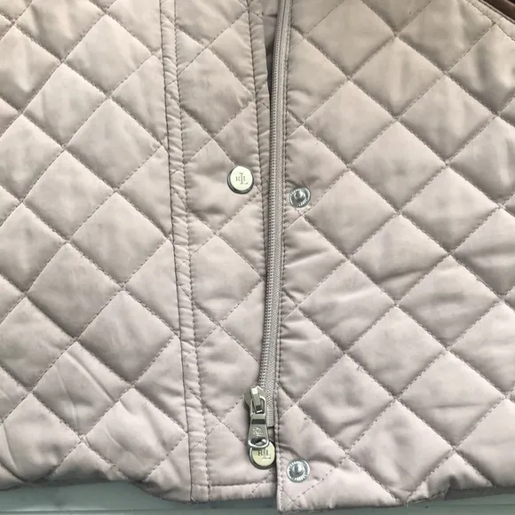 Lauren Ralph Lauren Petite Diamond-Quilted Jacket Size Medium