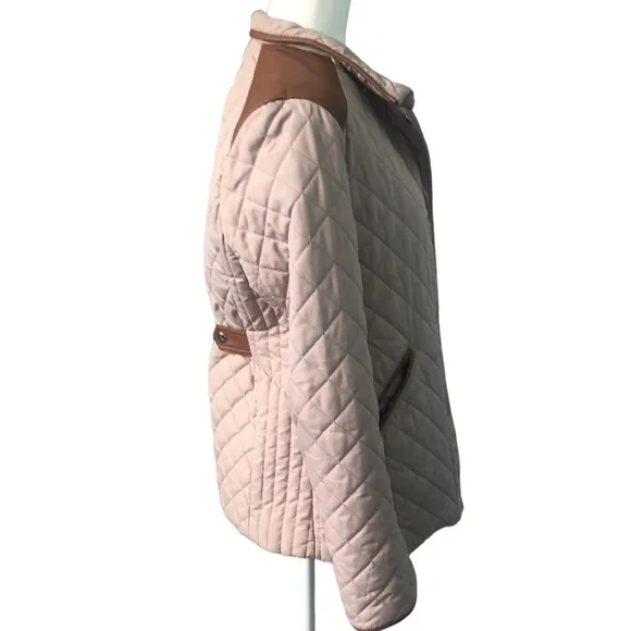 Lauren Ralph Lauren Petite Diamond-Quilted Jacket Size Medium