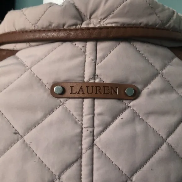 Lauren Ralph Lauren Petite Diamond-Quilted Jacket Size Medium