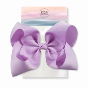 Lavender Grosgrain Ribbon Hair Bow