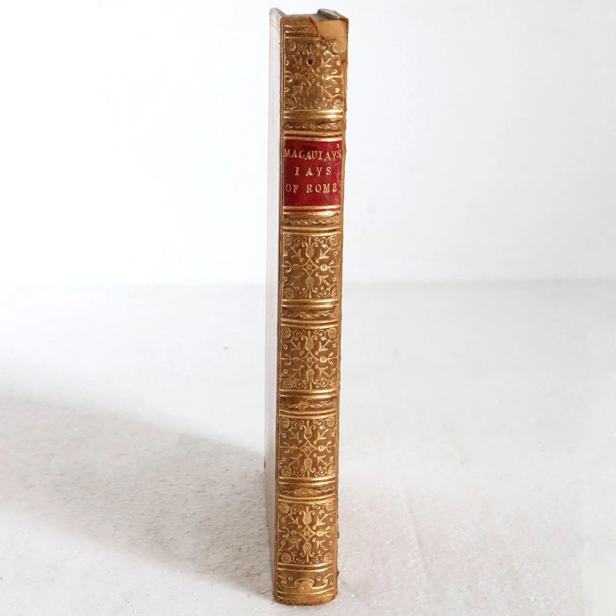 Leather Book: Lays of Ancient Rome with Ivry and the Armada by Lord Macaulay