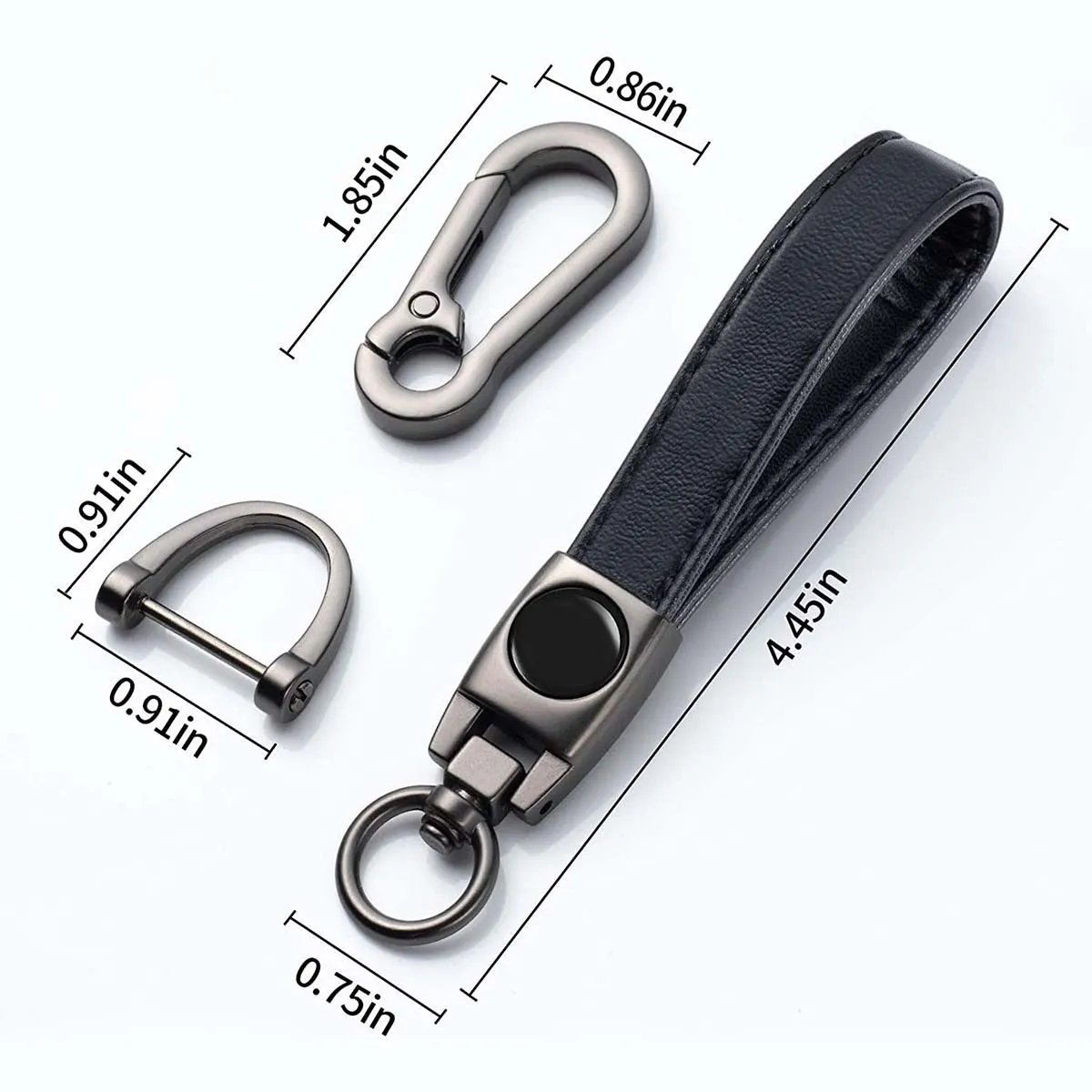 Leather Car Keychain, Custom Fit For Your Cars, Key Chain Keyring Family Present for Man and Woman, Car Accessories MA15986