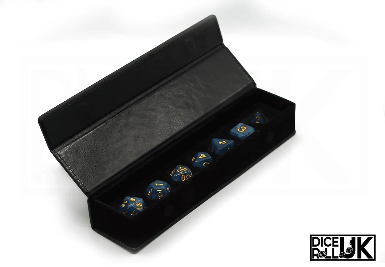 Leather Dice Box - Black