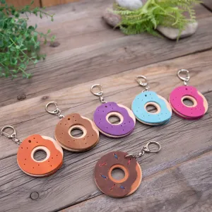 Leather Donut Keychain DIY Craft Kit