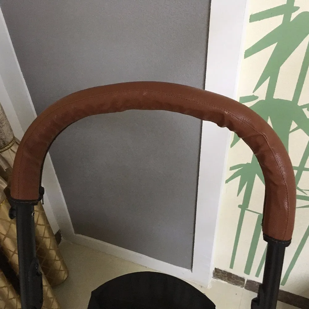 Leather Pushchair Armrest Case Protective Cover