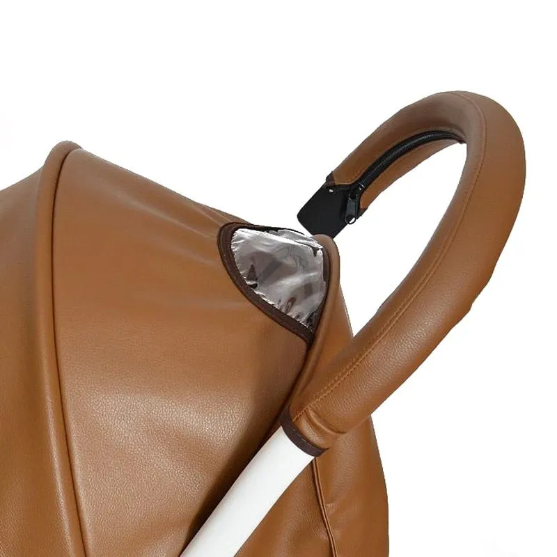 Leather Pushchair Armrest Case Protective Cover