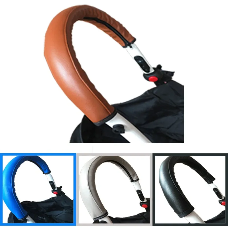 Leather Pushchair Armrest Case Protective Cover