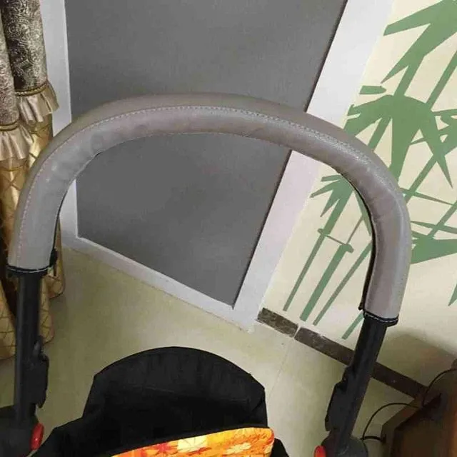 Leather Pushchair Armrest Case Protective Cover