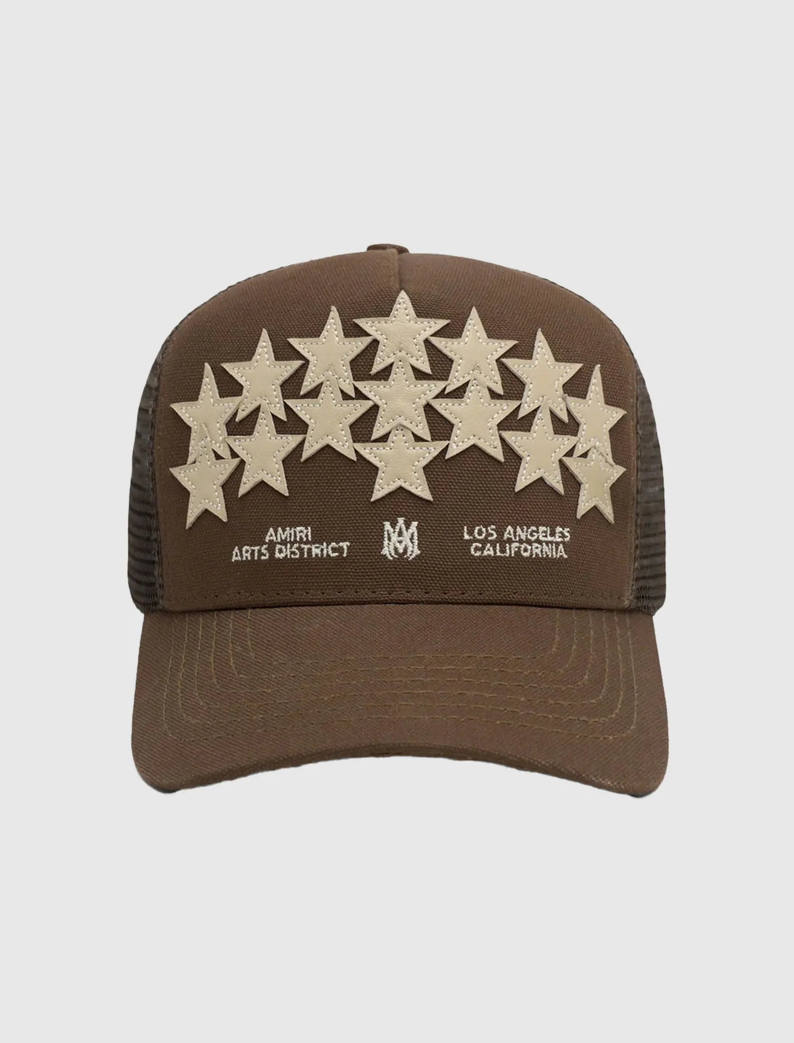 LEATHER STAR TRUCKER HAT