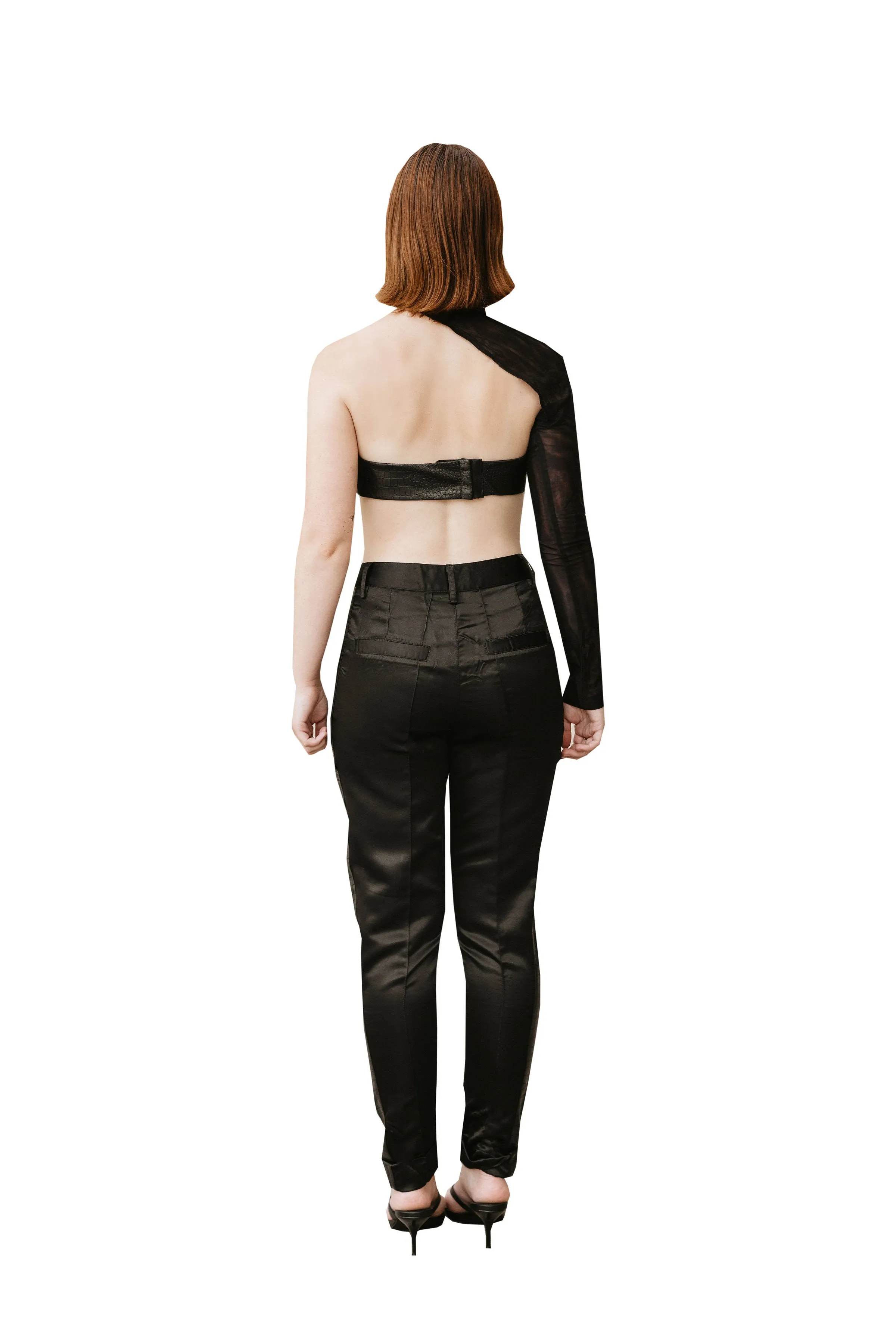 Leather Strip Trousers