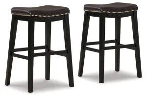 Lemante Dark Brown Bar Height Bar Stool
