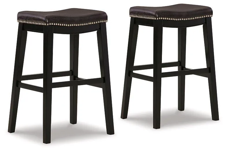 Lemante Dark Brown Bar Height Bar Stool