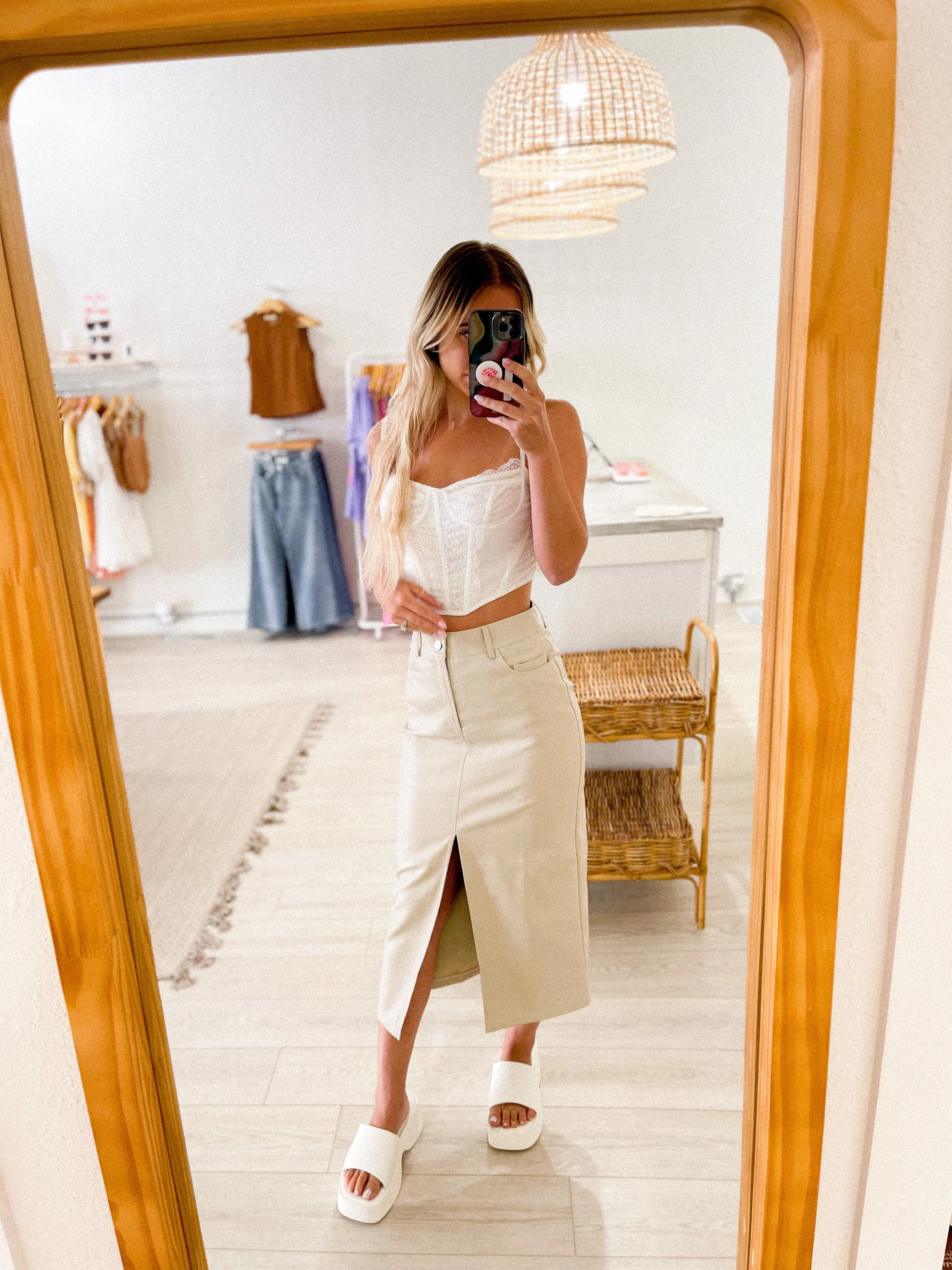 Lilliana Faux Leather Skirt
