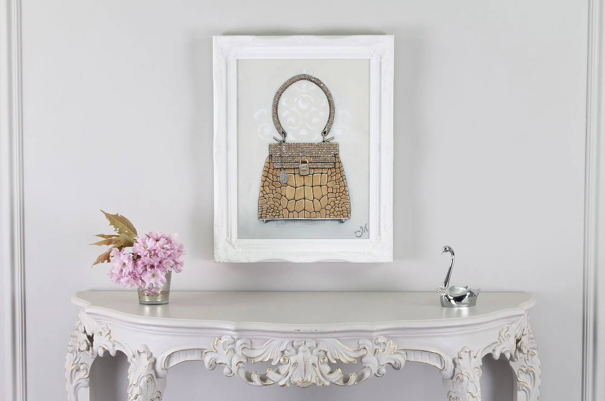 Limited Edition Hermès Kelly Sac-Bijou Giclée Painting