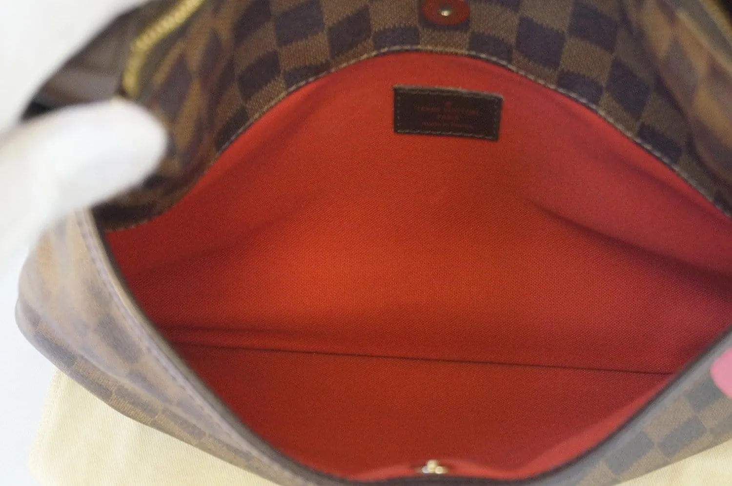 LOUIS VUITTON Damier Ebene Bloomsbury Pm Shoulder Bag