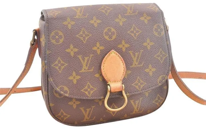 Louis Vuitton Monogram Saint Cloud MM OldModel Shoulder Bag LV 51514 AB196