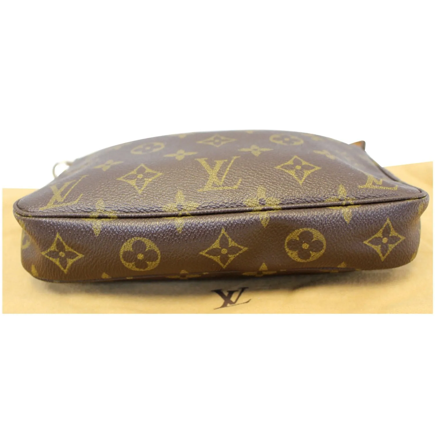 LOUIS VUITTON Pochette Accessoires Monogram Canvas Pouch Bag Brown
