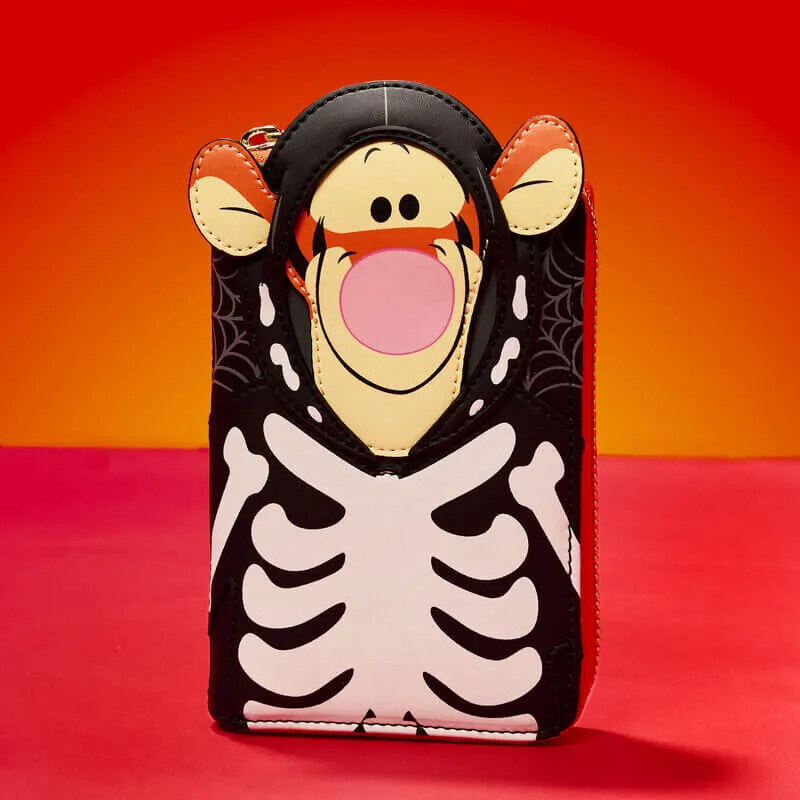 Loungefly Disney Winnie The Pooh Skeleton Tigger Wallet Black