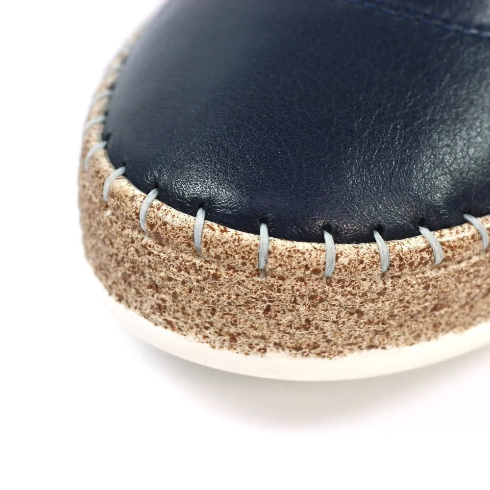 Lunar Evie Navy Lea Plimsoll