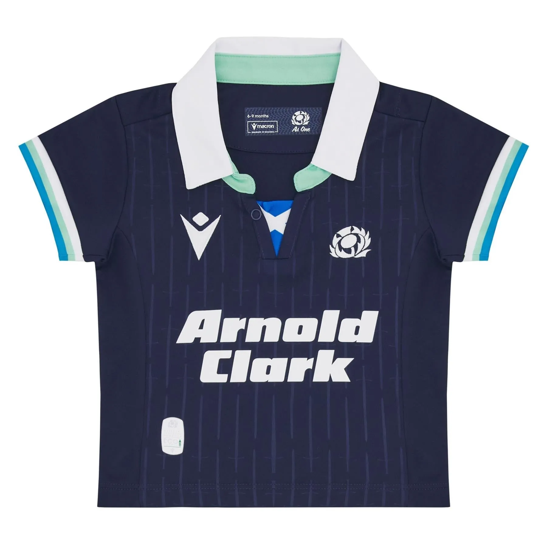 Macron Scotland Rugby Baby Home Replica Shirt | Navy | 2024/25