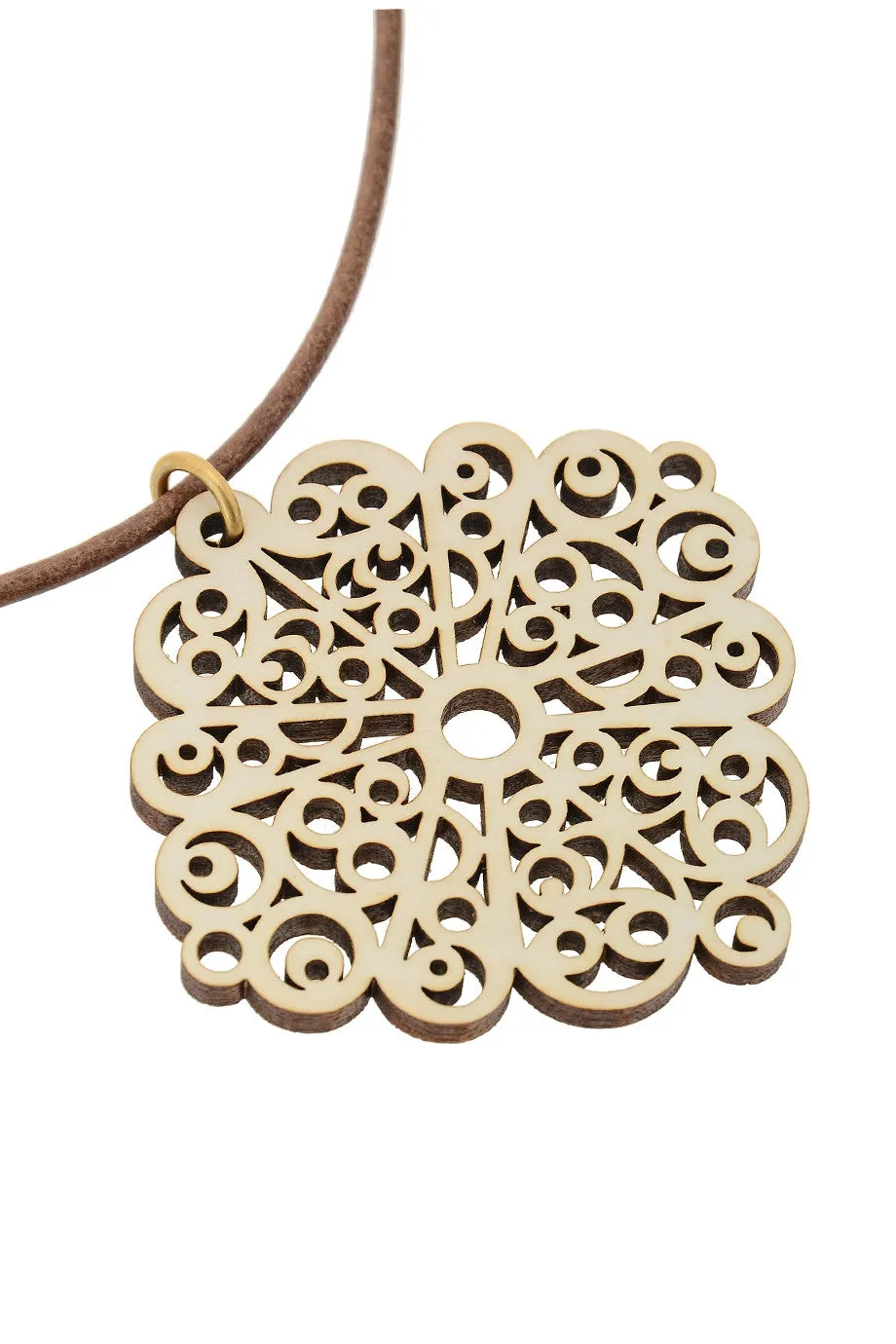 MADERA White Wooden Pendant
