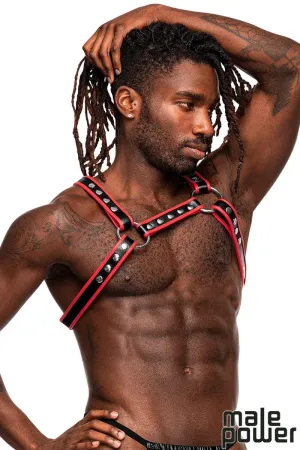 Male Power PU Leather Chest Harness