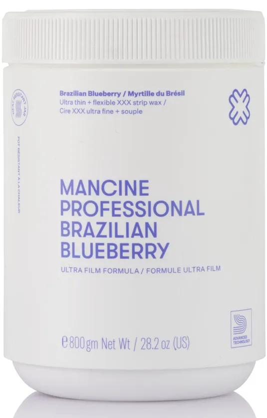 Mancine Strip Wax: Brazilian Blueberry 28.2 fl oz  - NEW