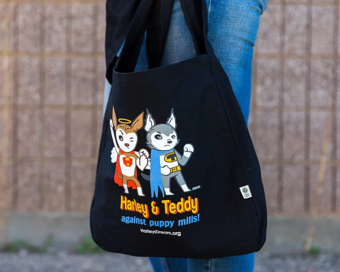 Market Bag (Tote) - Superheroes Against Puppy Mills